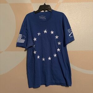 Grunt Style Blue Star Circle T-Shirt